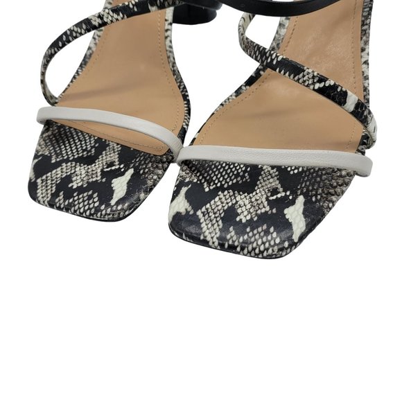 Marc Fisher Aliana snake print strappy square toe heels Size 8.5 - Picture 7 of 9